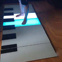 貼片式 出廠前可調式 地板感應鋼琴樓梯