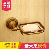 古铜色 方形 铜壁肥皂盒置物架洗手间