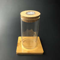圆柱形 玻璃 储物罐木塞玻璃瓶圆柱