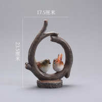 美式 中国 小鸟酒柜摆件装饰品