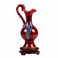 生日 中式 陶瓷器钧瓷摆件花瓶