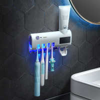 牙刷架 吸盘式 物架收纳盒牙刷器卫生间