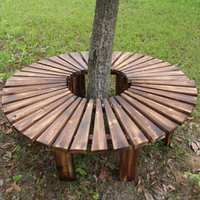 实木 可以 围树园椅塑木铝条